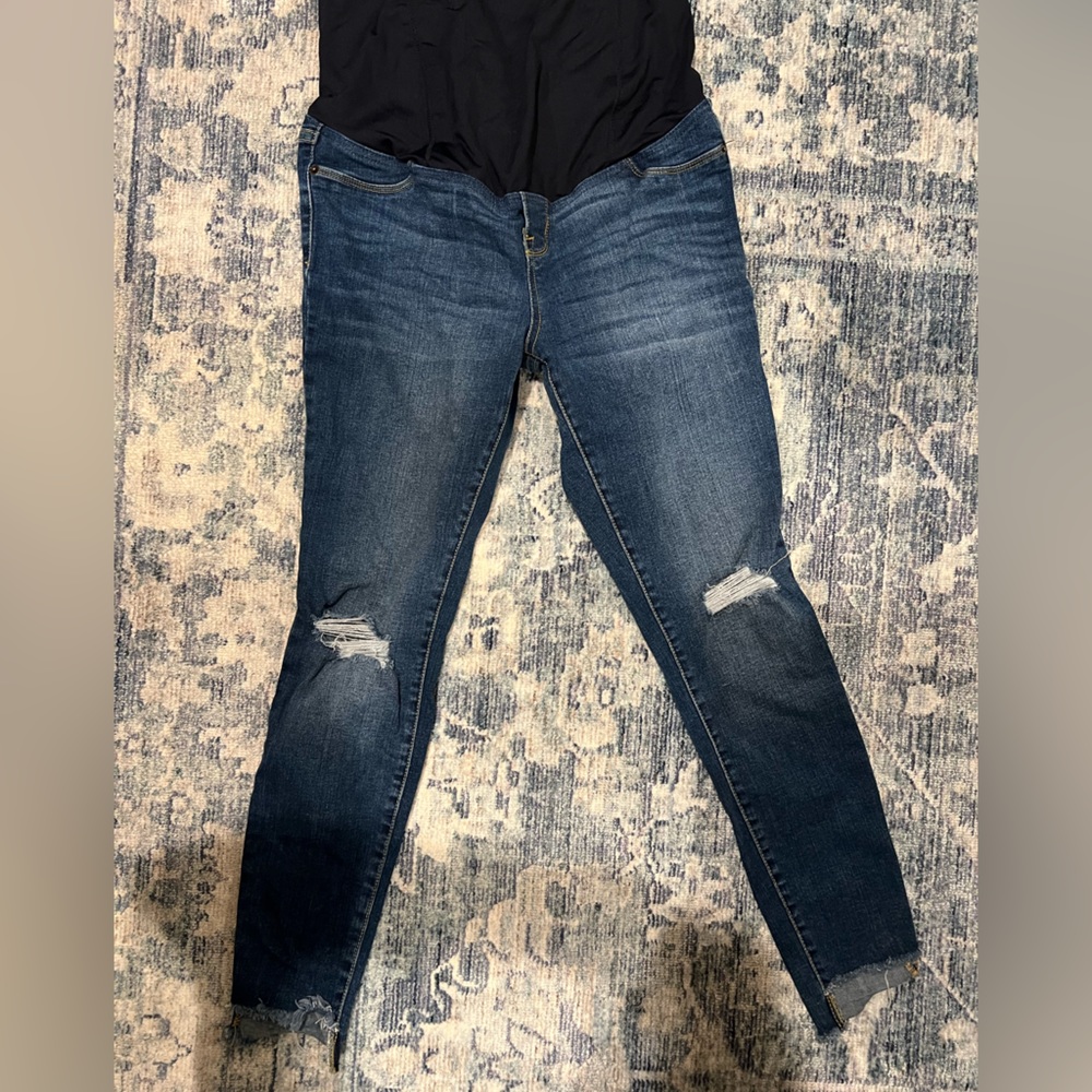 Maternity, jeans, straight leg, size 6
